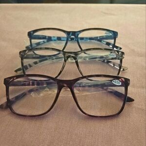 Set of Three Stylish Reading Glasses